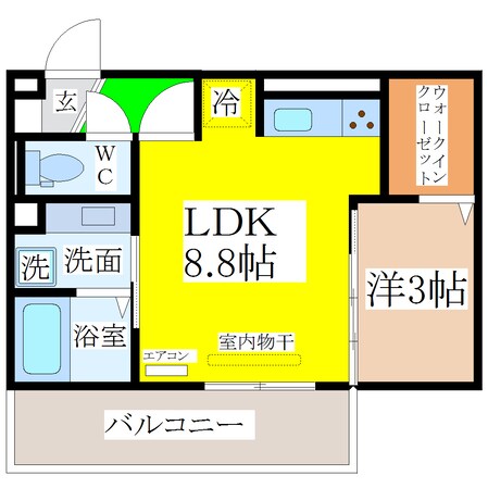 羽犬塚駅 徒歩74分 1階の物件間取画像